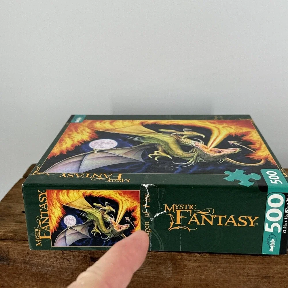 Puzzle Mystic Fantasy Dragon of Fire 500 Pieces w/Bonus Poster‎ Buffalo Games